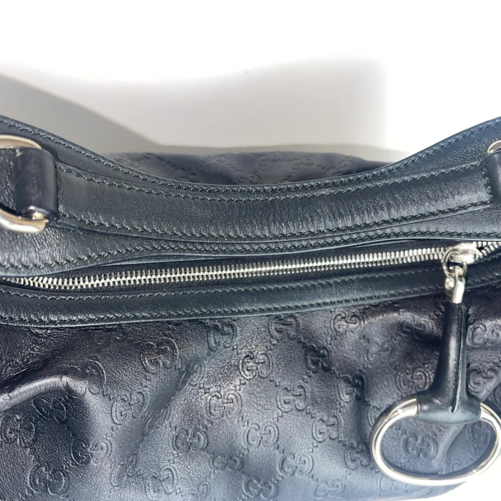 Authentic Gucci Horsebit leather Hobo bag - Picture 3 of 9